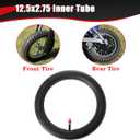 KAMIER 12.5x2.75 (12-1/2x2.75) Inner Tube for Razor MX350 MX400 ZR350 SX350 Mcgrath Dirt Bike E-Zip E500 E750 X-Treme X-560 Kids Electric Mini Dirt Rocket Bike Gas Scooter Tire Tube Heavy Duty Parts