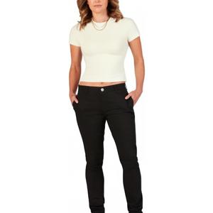 FIVESTAR GENERAL Women's Everyday Skinny Pant, Mid-Rise, Sits Below Waist, Button Closure with Zip Fly, Size 1