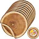Amazon.com: durony 60 Pack 13.8 Inches Wooden Slice Paper Placemats Disposable Rustic Wood Grain Round Table Mats for Vintage Country Wedding Birthday Party Table Setting Decorations : Home & Kitchen