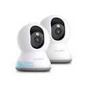 blurams 5G Cameras for Home Security, 2K Pet Camera with Phone App, 360° PTZ Indoor Camera w/DualBand WiFi6, Free Human/Motion/Sound Detection, 2Way Talk, Night Vision, Compatible with Alexa, 2Pack