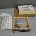 Abacus for Kids Math - Wooden Abacus with 100 Counting Sticks and 112 Math Cards, Counting Toys for Preschool Learning, Educational Math Toys for Developing Fine Motor Skills, Math Calculation