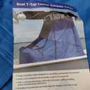 T-Top Center Console Cover for Boat 600D Waterproof Marine Grade Oxford Fabric, Heavy Duty (Blue, 54" x 84"L x 72" H)