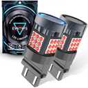 evntyps 3157 LED Red Brake Light Bulb with Buit in Resistor CANBUS Error Free,2025 Upgraded Super Bright Brilliant Red 3056 3057 3457R 4057 4156 4157 Replacement Bulb for Tail Stop Lights(Pack of 2 )