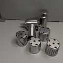 Slicer Shredder Attachment for KitchenAid Stand Mixer with 4 Blades, Cheese Grater Attachment, Fresh Prep Slicer, Bigger Vegetable Salad Maker Accessories for Kitchenaid