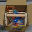 Toddler Tool Set - 33 PCS Wooden Kids Tools with Box/Bench/Tool House, Montessori Educational Pretend Play Preschool Toys Gifts for 3 Year Old Boy Girl Kids, STEM Fine Motor Skills Tool Set