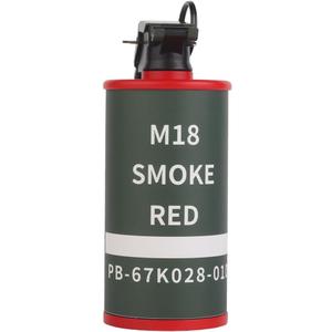 Airsoft Grenades CS Dummy Grenade Toys Model Plastic Toy Hand Grenades Tactical Gear for Army Cosplay Movie Props Outdoor Games (Red&Green)