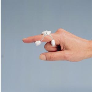 Rolyan Sof-Stretch Short Extension Splint, Easily Adjusts To Finger Width, Provides Dynamic Force to Assist The PIP Into Extension, Latex-Free, White, Large, 1/PK