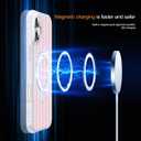 Compatible with Striped iPhone 17 Case with Stand,6.3" T-Pink