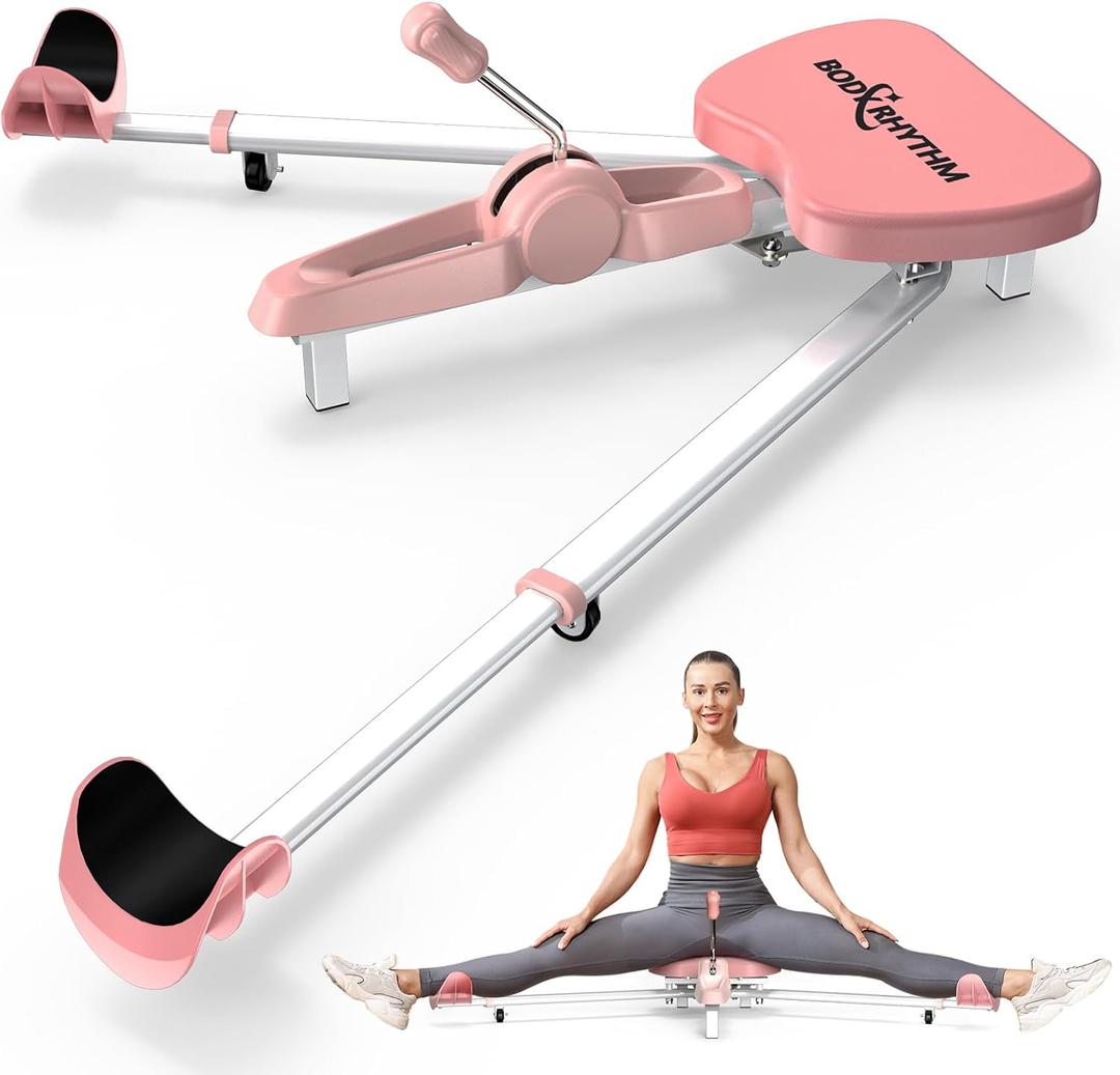 BODY RHYTHM Leg Stretcher - Split Machine for Leg Stretching - Flexibility Stretching Equipment - Ballet, Yoga, Dance, Martial Arts, MMA - Home Yoga Gym Fitness (Pink)