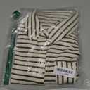 Astylish Women's Casual Blouses Button Down Business Work Tops Long Sleeve V Neck Striped Shirts 2025 Fall Outfits
L