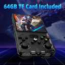 R36MAX Retro Handheld Game Console,4.0 Inch Retro Gaming Console with 64GB Memory,Support 30+ Emulators,Open Source Linux System Hand Held Game Console,4000mAh Battery(Black)