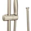 Moen Brushed Nickel High Single Function Pressure Handheld Showerhead with 69-Inch-Long Hose and 24-Inch Slide Bar, 3668EPBN