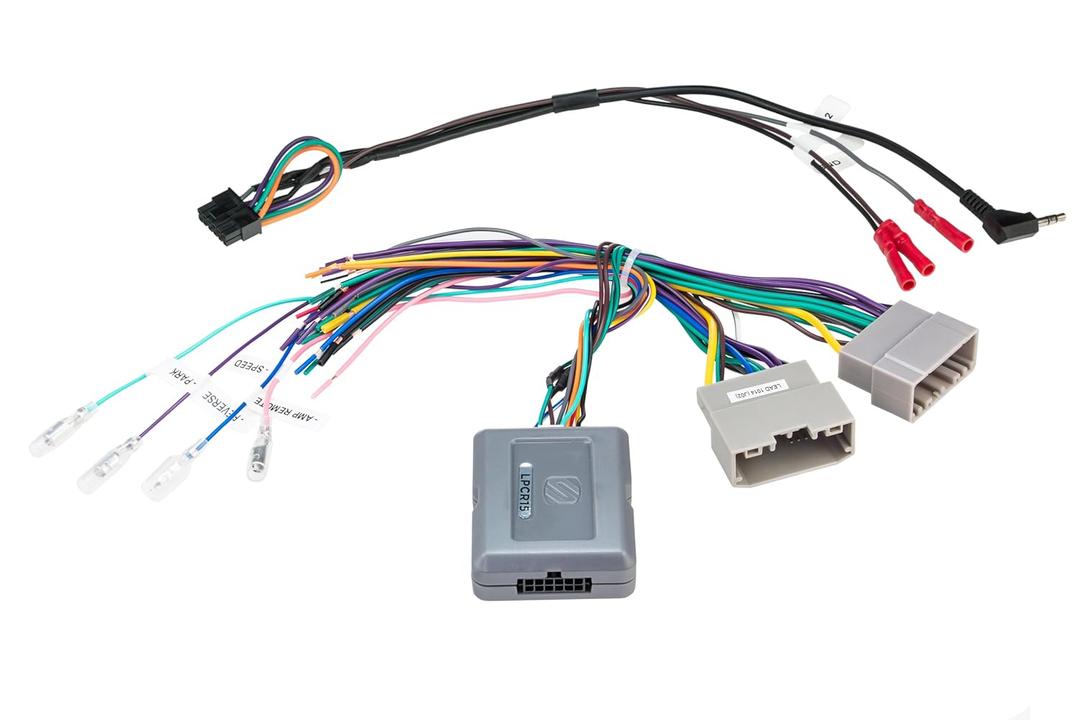 Scosche LPCR15 Link+ Factory Radio Replacement Interface Adapter Compatible with Select 2004-2022 Chrysler, Dodge and Jeep Vehicles - Car Stereo Wiring Harness - Retain Steering Wheel Control