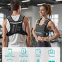 Weighted Vests for Women Men, 8 lb Weighted Vest with Storage Pockets, Rucking Vest with Reflective Stripe, Adjustable Straps Weight Vest for Running, Walking, Workout, Training