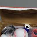 HYES 3-in-1 Baseball Set for Kids 3-5 - Tee Ball Stand, Hanging Tee, Ball Launcher and 6 Softballs - Adjustable Height, Indoor/Outdoor Sport Gifts for Boys Girls, Blue