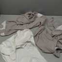 Bublo Baby Swaddles for Newborn Girls - 3 Pack Baby Swaddle Sleep Sacks - 3-6 Months - Pastel Grey-White Solid