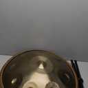 Advanced Adult Handpan Drum, 22-Inch 9-Notes 440Hz D Minor Kurd Steel Hand Drum, Hand Pan Instrument with Soft Bag, 2 Handpan Mallets, Stand and Dust-Free Cloth (Gold (9 Note))