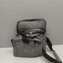 NICOGENA Double Layer Carrying Case with Mat Pocket for Cricut Maker 4, Explore 4, Multi Large Front Compartments for Tools, Accessories and Supplies, Grey