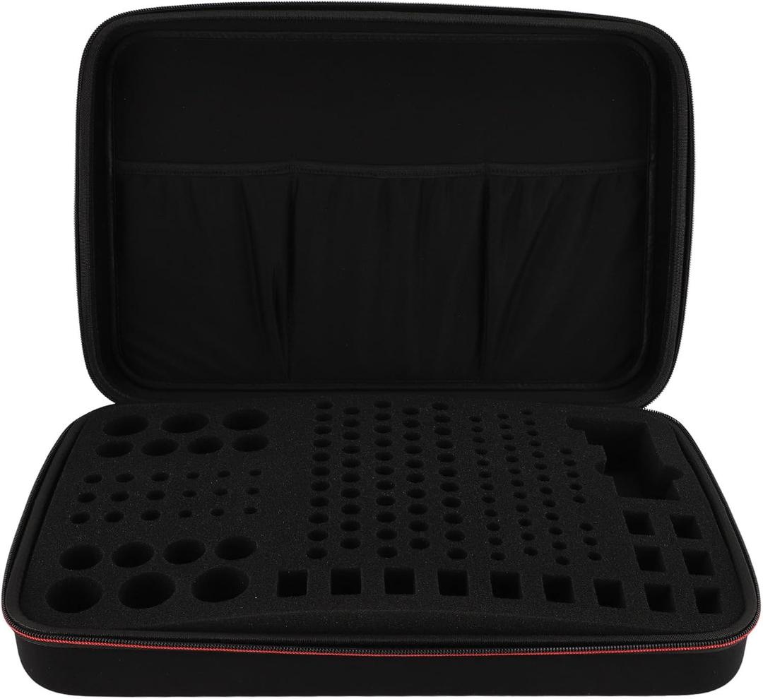 Battery Organizer Storage Case Battery Organizer Storage Holder Case Large Capacity Battery Carrying Case Bag for AA C D 9V 3V Lithium Battery and Tester