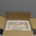 Sumnacon Guest Towel Holder for Bathroom, 9.9" x 5.6", Natural Travertine Guest Towel Napkin Holder Rectangle Paper Hand Towel Tray, Flat Dinner Napkin Holder for Table, Countertop, Bathroom Vanity (Beige)