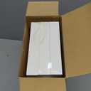 BAYKA White Floating Shelves for Wall  Rustic Wood Wall Shelves with Metal Brackets for Bathroom, Bedroom, Kitchen, or Living Room Decor Organization  Set of 3, Sturdy Storage with 22lb Capacity (15.7inches, C. White - Modern Minimalist Style)