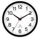 AKCISOT Atomic Black Wall Clock Analog Clocks for Indoor Kitchen, Battery Operated Clock for Bedroom Office Living Room(10 Inch)