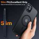2 x Magnetic for iPhone 11 Phone Case-Compatible with MagSafe-Slim Translucent Matte-Military Grade Drop Protection Phone Case for iPhone 11 6.1",Translucent Black
