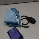 S Cervical Neck Traction Device for Neck Pain Relief - Inflatable Neck Stretcher Traction Collar for Neck Decompression - Best Home Use Neck Brace Pump (Blue Plush)