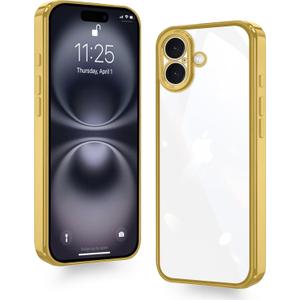 3 x for iPhone 16 Plus Case Clear,Thin Soft Protective CoverShockproof Military-Grade Protection Anti-Scratch Gold 3 x for iPhone 16 Plus Case Clear,Thin Soft Protective CoverShockproof Military-Grade Protection Anti-Scratch Gold