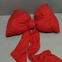 Gejoy Large Christmas Bow Decorations 24 x 16 Inch Door Hanging Giant Red Bows Wall Decor for Xmas Tree Topper Backdrop Baby Shower Wedding Room Decorations