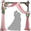 Wedding Arch -7.48FT Square Wooden Wedding Arches for Ceremony, Wood Arbor Backdrop Stand for Proposal Wedding Party Scene, Birthday Party, Bridal Shower, Garden, Outdoor, Rustic Decorationsz