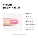 MAYCHAO Pink Builder Gel for Nails, 15ml Nail Strengthener in a Bottle, Nail Extension Hard Gel, Soak Off Long Lasting UV Light Cure (21)