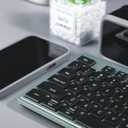 Wireless Keyboard and Mouse, 2.4GHz Cordless Silent Keyboard Mouse Combo, Optical Mouse, Plug and Play USB Receiver, Compatible with Windows, Mac, Laptop, and PC  Ideal for Office UseBlack Green