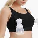 Momcozy Hands Free Pumping Bra, Adjustable Breast-Pumps Holding and Nursing Bra, Pumping & Nursing Bra in One M