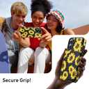 LETO for iPhone 16 Plus Wallet Case - Flip Folio Leather Kickstand - Fashionable Flower Designs - Credit Card Holder - Protective Phone Cover for Women and Girls - 6.7" - Blooming Sunflowers