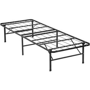FDW Twin Bed Mattress Foundation Box Spring Replacement Heavy Duty Steel Slat Easy Assembly Noise-Free Twin Bed Frame Metal Platform Bed FrameBlack