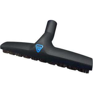 Wessel-Werk Deluxe Vacuum Floor Brush, Multi-Surface Vacuum Brush Attachment with 360 Swivel Neck, Soft Rubber Wheels, and Horse Hair Bristles Brush Nozzle (D 320-13 inch Brush, 1-3/8" (35mm) Neck)