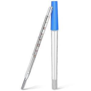 1Pc Glass Oral Temperature Adult Free Clinic Armpit Fast Reading Fever Indicator(Single Scale) (Celsius)