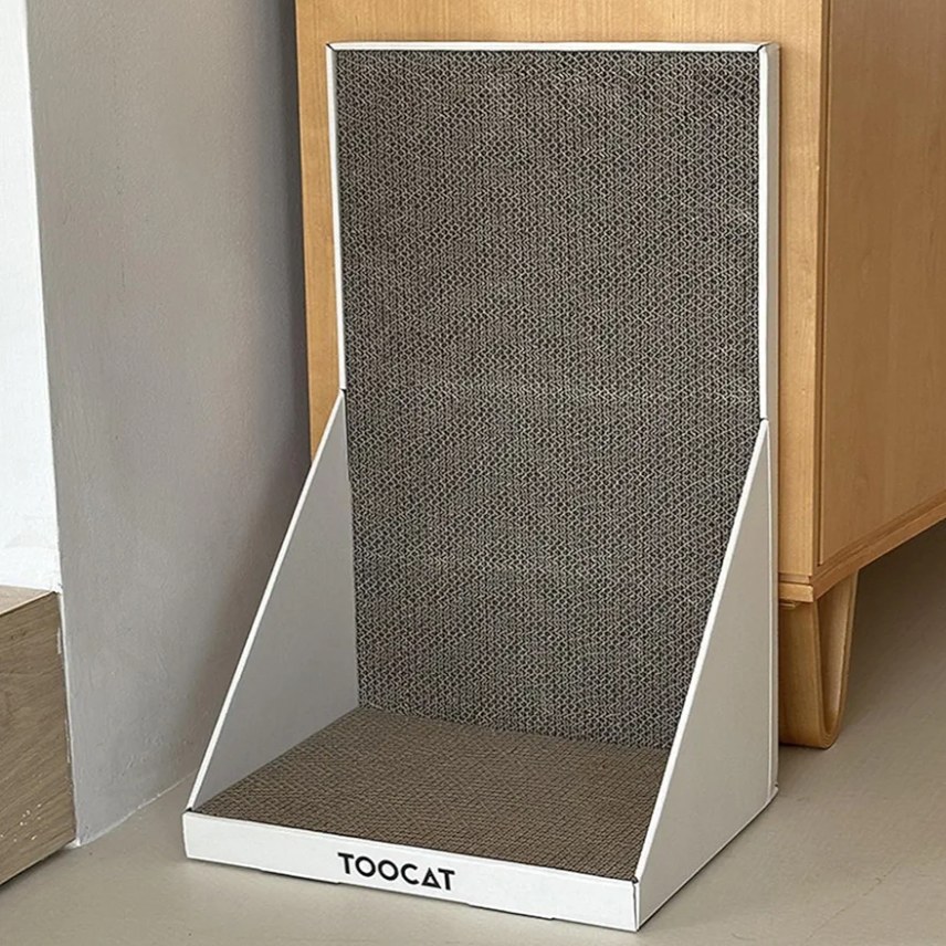 LoopTime L Shape Cat Scratching Board,19.69" Large Cat Scratchers for Indoor Cats, Furniture Protection Cardboard Cat Scratcher, Vertical Cat Scratch Pad, Cat Wall Scratcher, Cat Scratching Post (White) LoopTime L Shape Cat Scratching Board,19.69" Large Cat Scratchers for Indoor Cats, Furniture Protection Cardboard Cat Scratcher, Vertical Cat Scratch Pad, Cat Wall Scratcher, Cat Scratching Post (White)