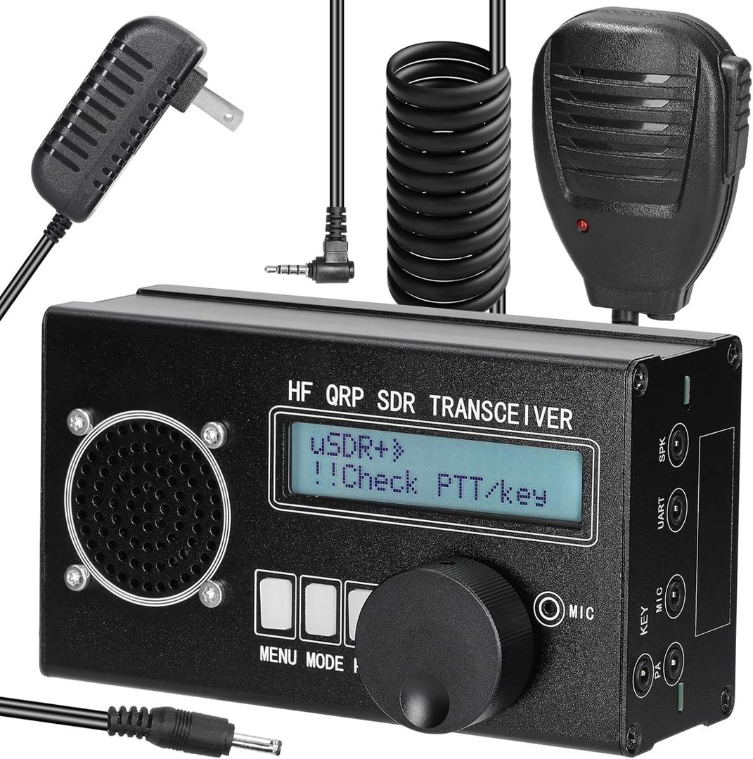 uSDR uSDX 8 Bands SDR All Mode High Frequency SSB QRP Transceiver with Power and SWR Indicator