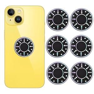 6 Pieces Cell Phone Stickers Blockers Equipment Stickers Devices Accessories for Mobile Phones, Laptops Computers Black, JF02