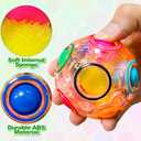 6 Pack 3.8'' Jumbo Easter Eggs with SpinMaster Rainbow Balls - 3D Magic Cube Brain-Boosting Toys for Kids Ages 6-12, Fidget Toys, Easter Basket Stuffers, Egg Hunt Prizes & Sensory Party Favors