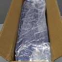 MeMoreCool Foldable Futon Chair Bed for Kids, Toddler Sofa Mattress, Convertible Foam Floor Couch, Tri-fold Sleeping Mattress (Navy)