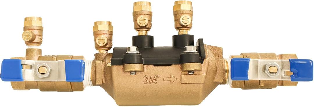 34-350 3/4" 350 Double Check Backflow Preventer,3/4 Backflow Preventer,Double Check Valve Assembly,Prevent Backpressure and Backsiphonage (0.75 Inch)