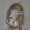 Extra Long Shower Hose - Stainless Steel Attachment for Handheld Head, All Metal Kink-Free Extension With Brass Insert and Nut (79", Gold)