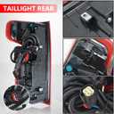 LED Tail Light Rear Lamp Assembly Replacement for 2019 2020 2021 2022 2023 Chevy Silverado 1500 2500 3500 Rear Light With LED Bulb and Harness Replace OE 84678150(Right Passenger Side)