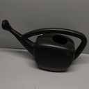 Root & Vessel 2 Gallon Watering Can Outdoor, Made in USA, Large Fill Hole & Long Spout & Handle for Ease of Use, Removable Nozzle, Outdoor & Indoor Use, Black