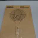 YISSVIC Electric Fly Swatter Bug Zapper Racket Dual Modes Mosquito Killer with Purple Mosquito Light Rechargeable for Indoor Home Office Backyard Patio Camping (Black)