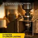 3 Sizes M2 Step Drill Bit for Steel Sheet, 7/8", 1-1/8", 1-3/8" HSS Multi Size Hole Stepped Up Unibit Home Tools