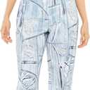 Forever 21 Women's Distressed Denim Print Jeans (27)